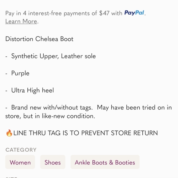 Free People X Jeffrey CampbellSatin Platform Block Heel Distortion Chelsea Boot - Picture 4 of 6